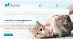 Desktop Screenshot of colonialvethospital.com